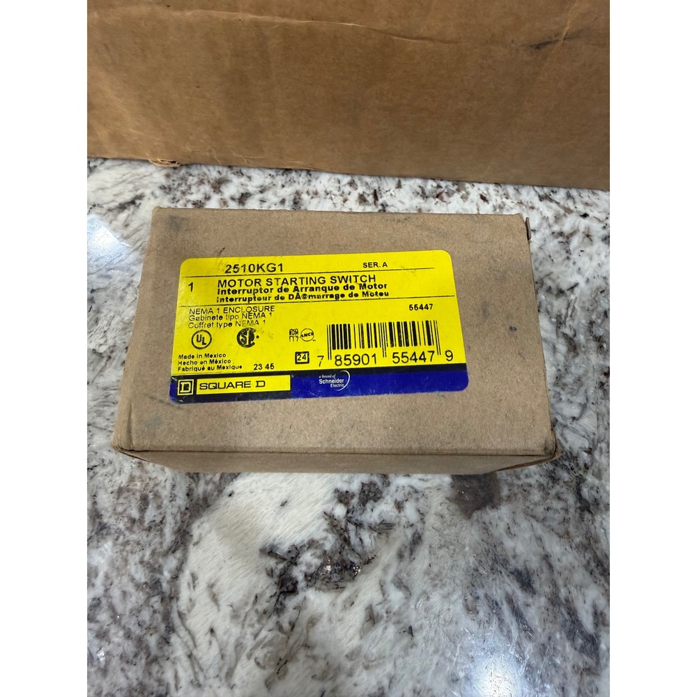 Square D 2510KG1 Motor Starting Switch NEMA 1 Enclosure UL Listed‎